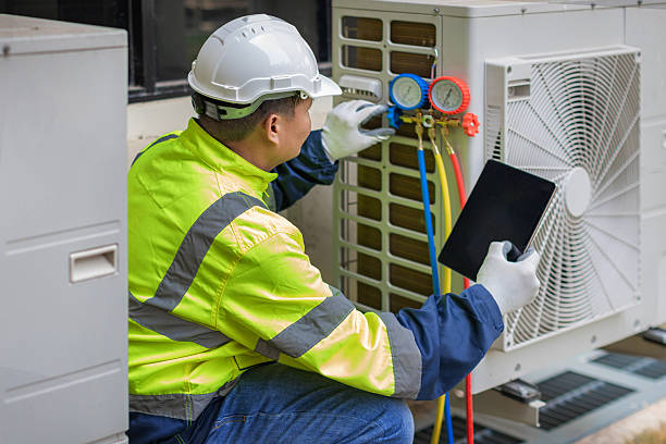 Professional Hvac Maintenance technician working in Marriottsville, MD